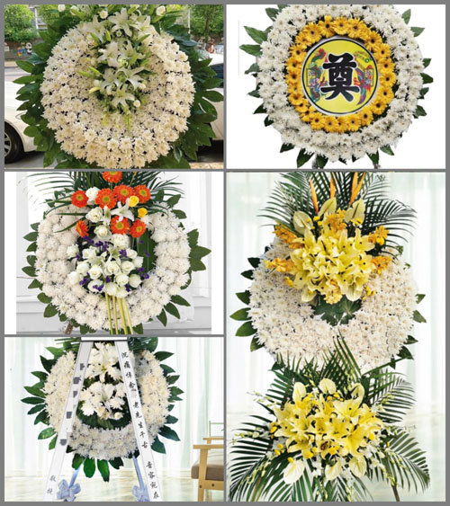 江苏泰州姜堰区梁徐镇岭家村花圈速递